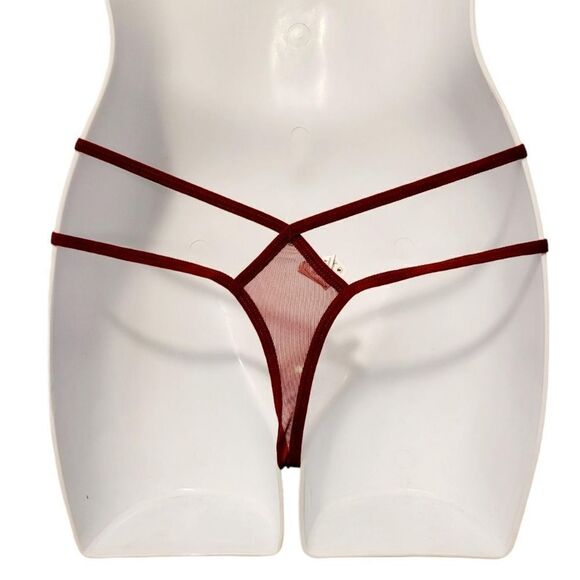 2/$20 Brand new ruby red rose panties underwear T-backs - Picture 3 of 4